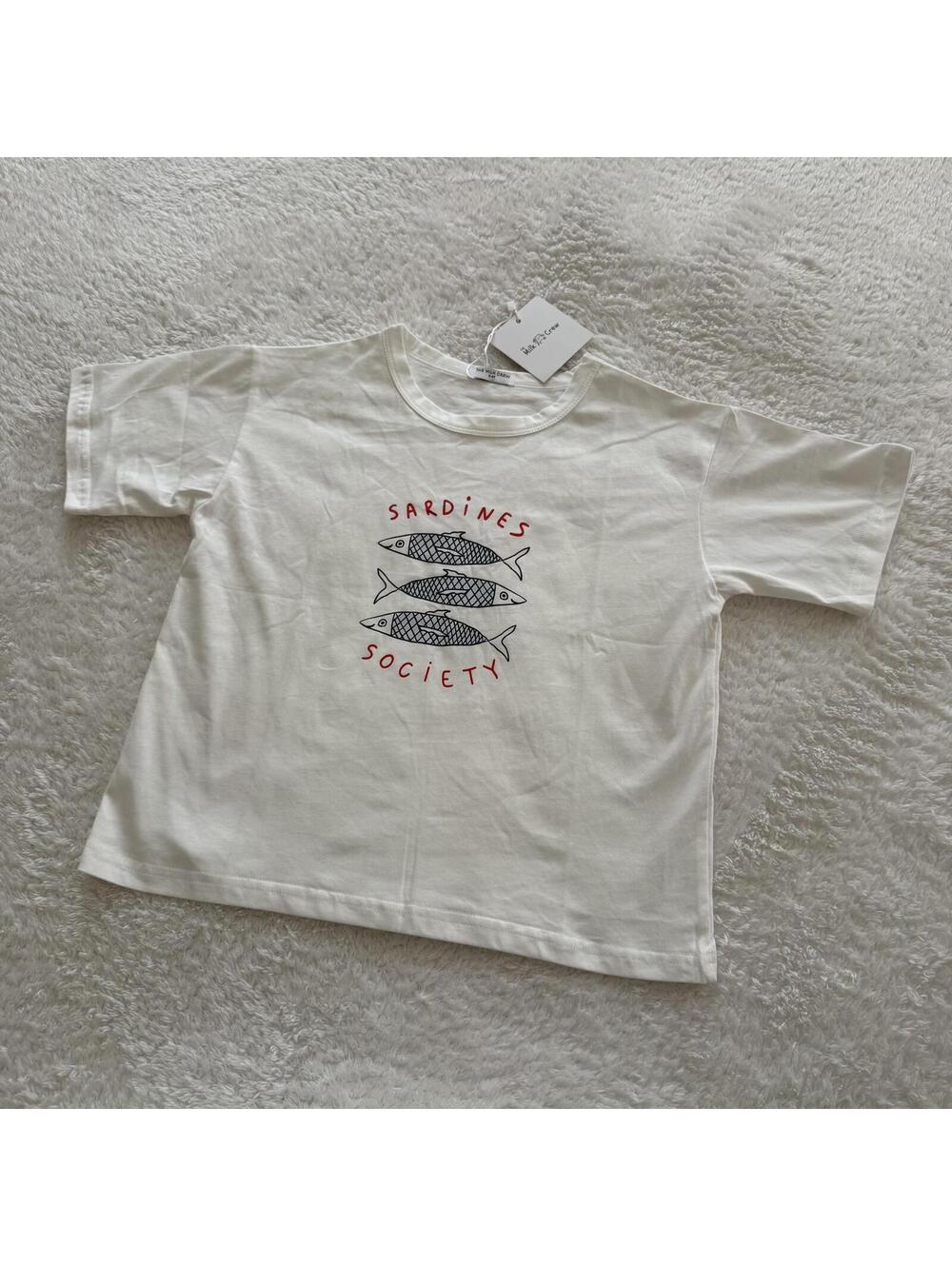 3/4 Oversized Sardines Society Shirt NWT